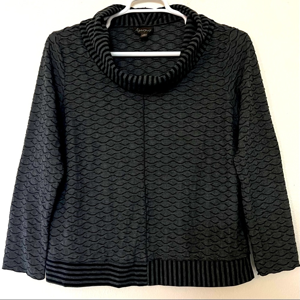 Apropos- gray/black long sleeve, size XL